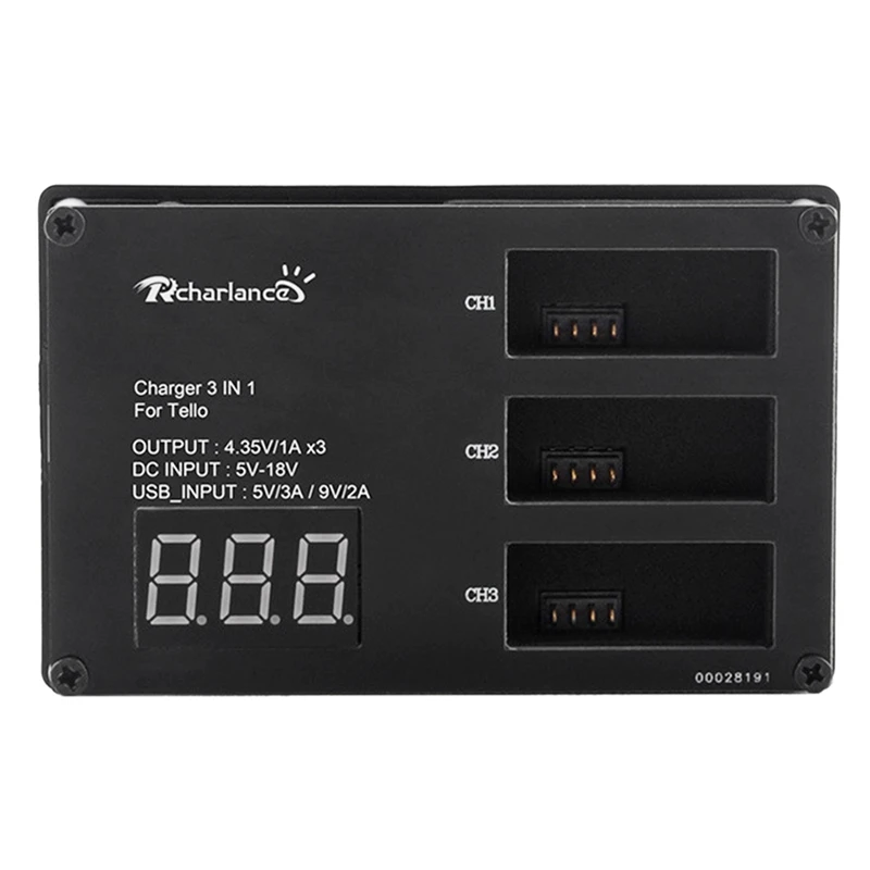 For DJI Tello Drone Fast Charging Hub 3 Lipo Battery Flight Batteries Charger