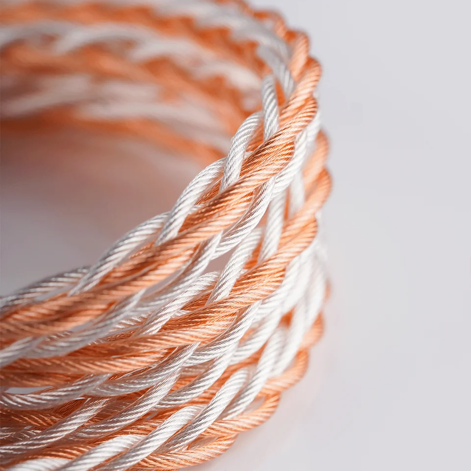 NICEHCK Engr.001 限定数量ケーブル 8N 銀メッキ OCC + 銀メッキ銅合金