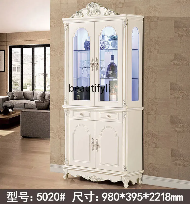 European-Style Glass Wine Cabinet 6