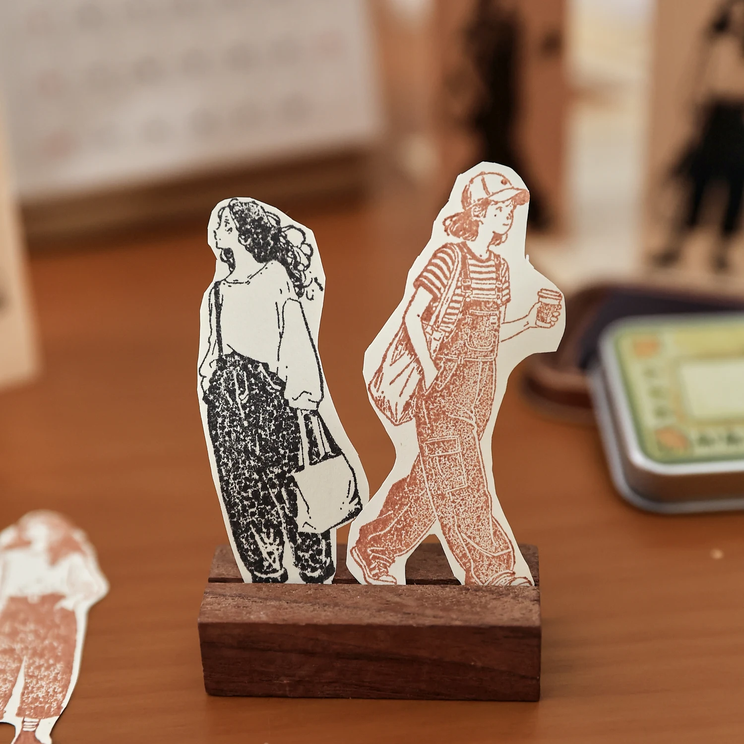 Vintage Plants Wood Stamp 4