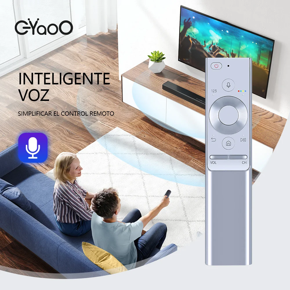 Premium TV Voice Remote Control for Samsung QLED and Crystal Clear Series