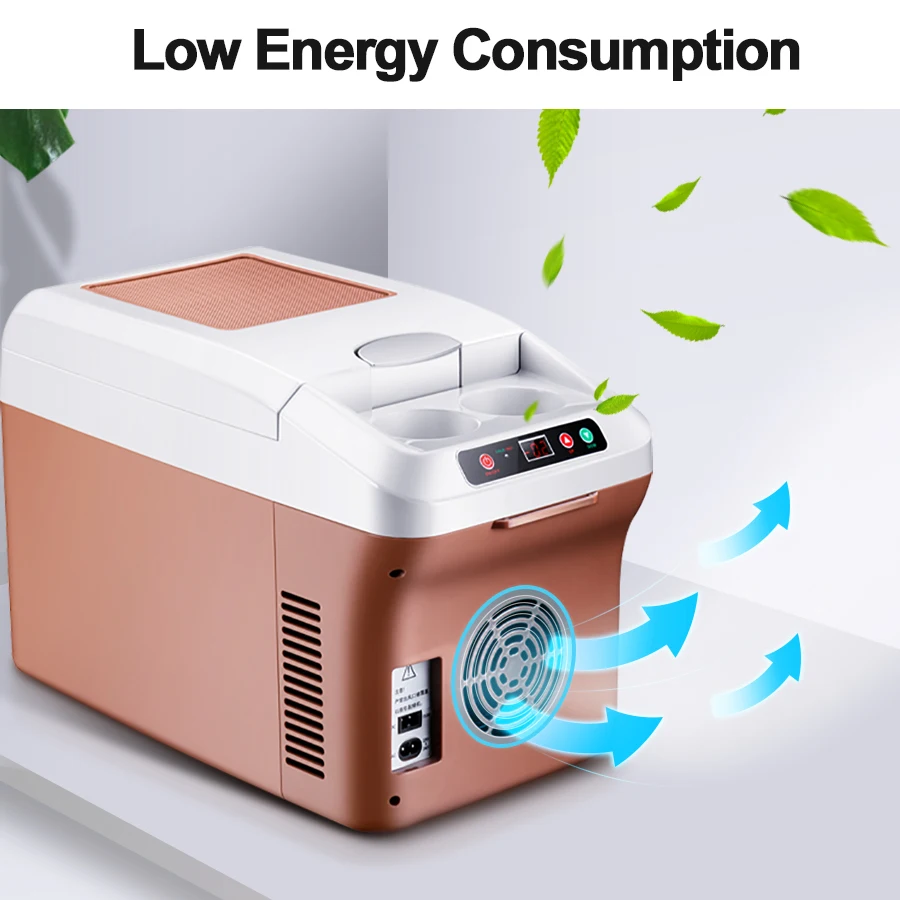 E-ACE M20 Car Fridge Low Noise Portable Hot Cold Dual Use Auto Fridge Food Drinks Fruit Storage for Home Travel Camping