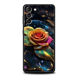 Charming Cartoon Rose Silicone Phone Case - S22 Plus 5G (A1)