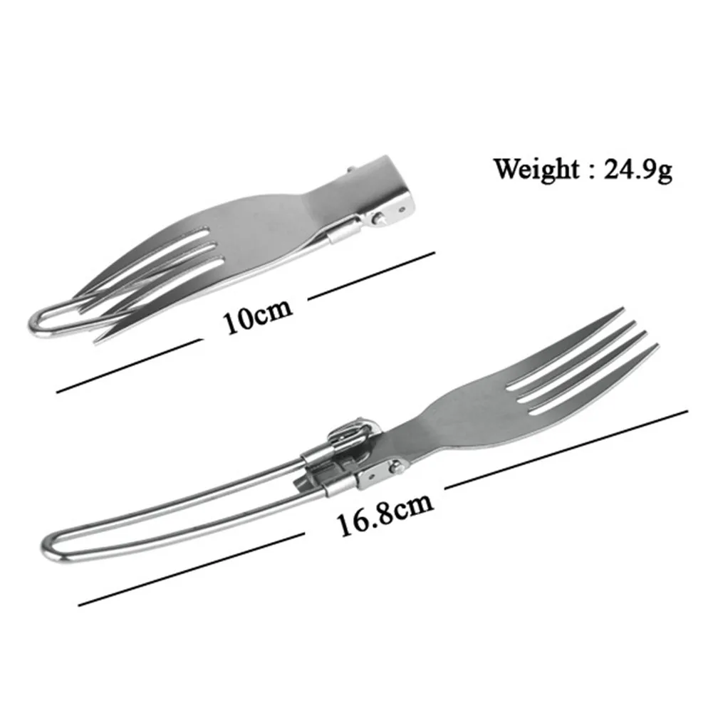 

Outdoor Use Utensil Set Cutlery Set 16.9cm 16cm Cutlery Utensil Set Flatware Silver Spoon Fork WIth Bag 16.8cm