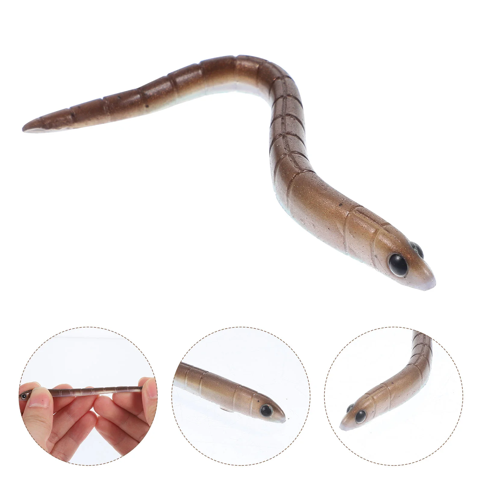 

1 Bag of 10pcs Fishing Lures Lifelike Fishing Baits Simulation Worms Lures
