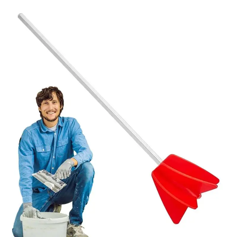 

Paint Mixer For Drill Metal 5 Leaves Paddle Mixer Faster Power Mixing Anti-Rust Wear-Resistant Mortar Mixer For Colorants