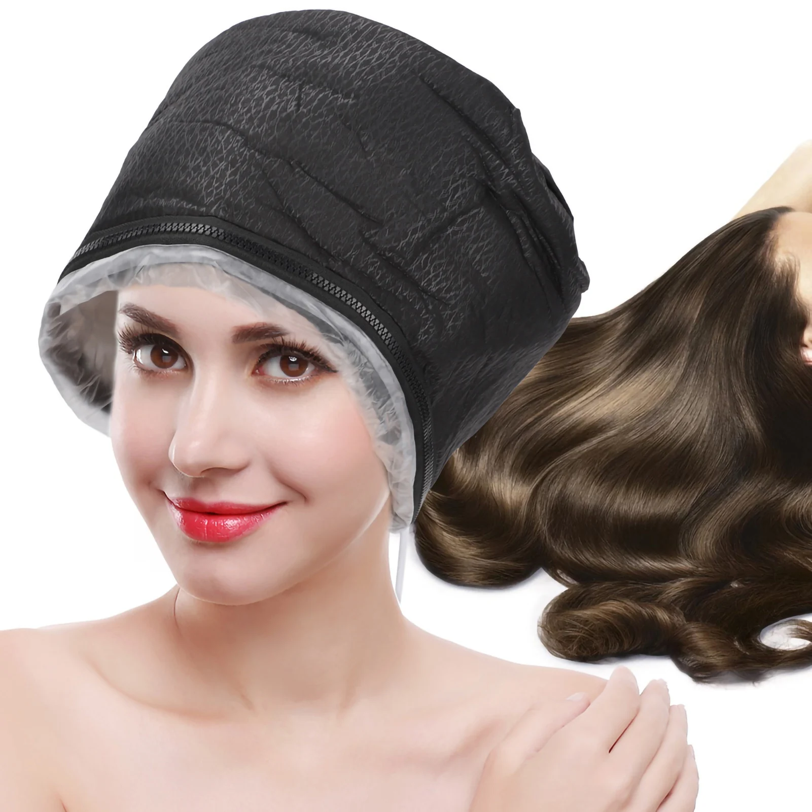 220V Electric Hair Hat Electric Hair Hat Hair Thermal Treatment Hair Dyeing Salon Hair Hat EU Plug Thermal Treatment Hair Hat
