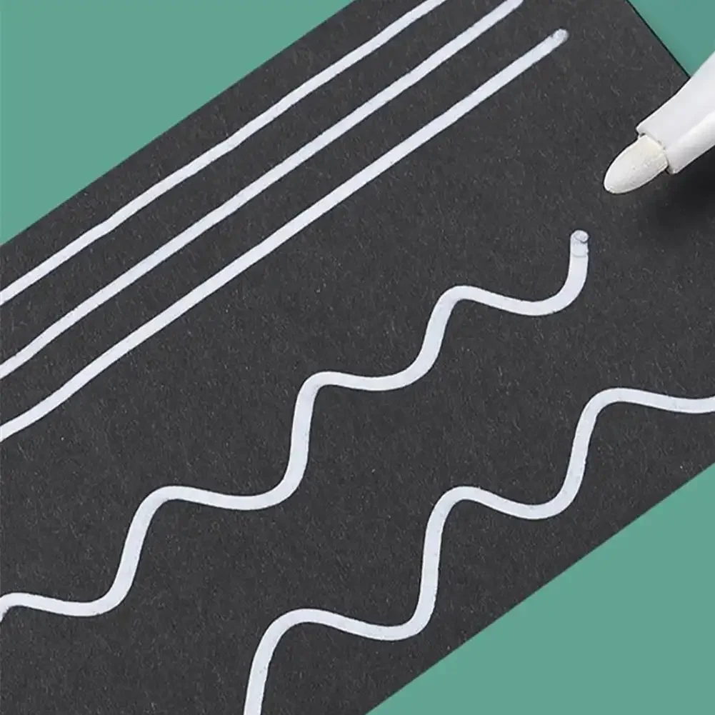 1Pc DIY 2mm 화이트 마커 페인트 펜 방수 플라스틱 영구 마커 펜 자동차 타이어 트레드 환경 타이어 페인팅 그라피티