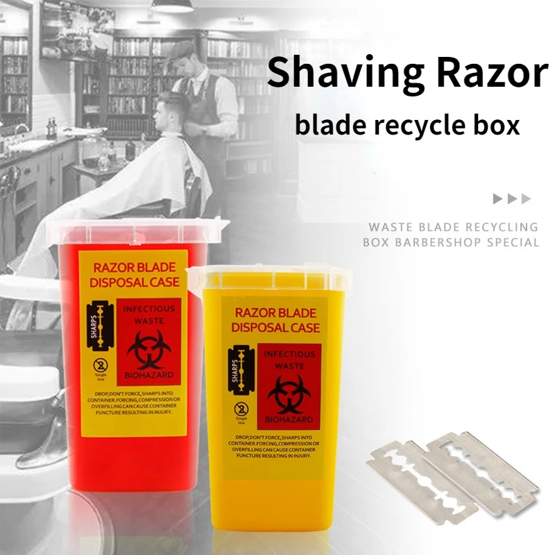 Razor Blade Recycling Box 3 Colors Blade Disposal Case Disposable Storage