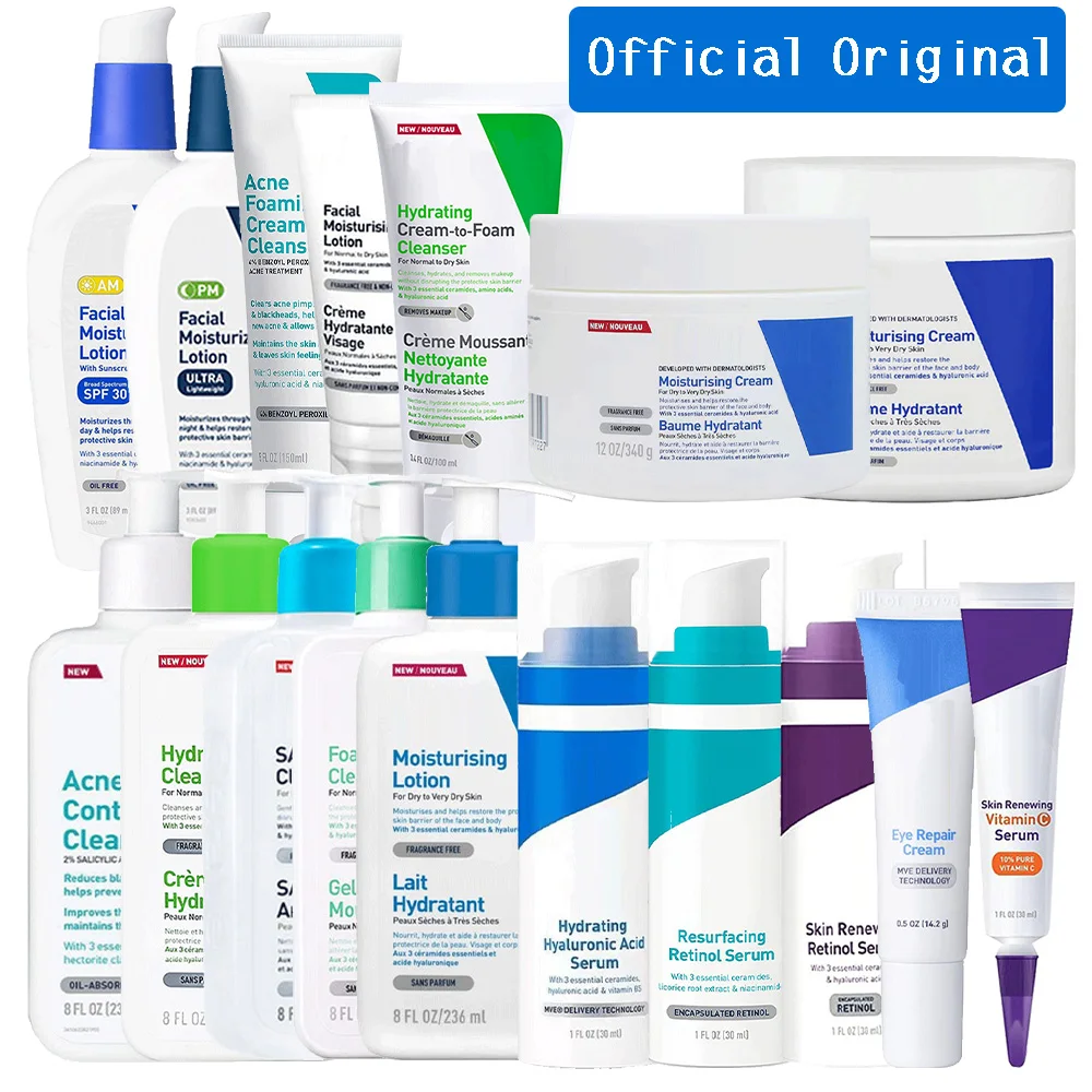

Original Foaming/Acne Control Cleanser/Moisturizing Lotion/Cream Retinol/Hyaluronic Acid/Vitamin C Serum Free Shipping Skin Care