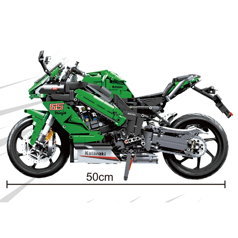 600×4.300×1 New 1:6 58053 2304pcs Technical Motorcycle Katanaki Building