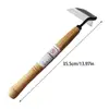 Composite Steel Long Neck Bend Handle Sickle Multi-functional Hand-held Weeding Sickle Hoe Outdoor Gardening Hand Tool 4
