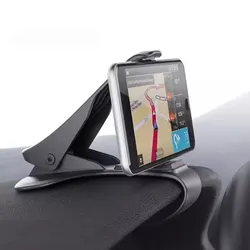 Universal Mobile Phone Holder Dashboard Clip Mount Stand (Black)