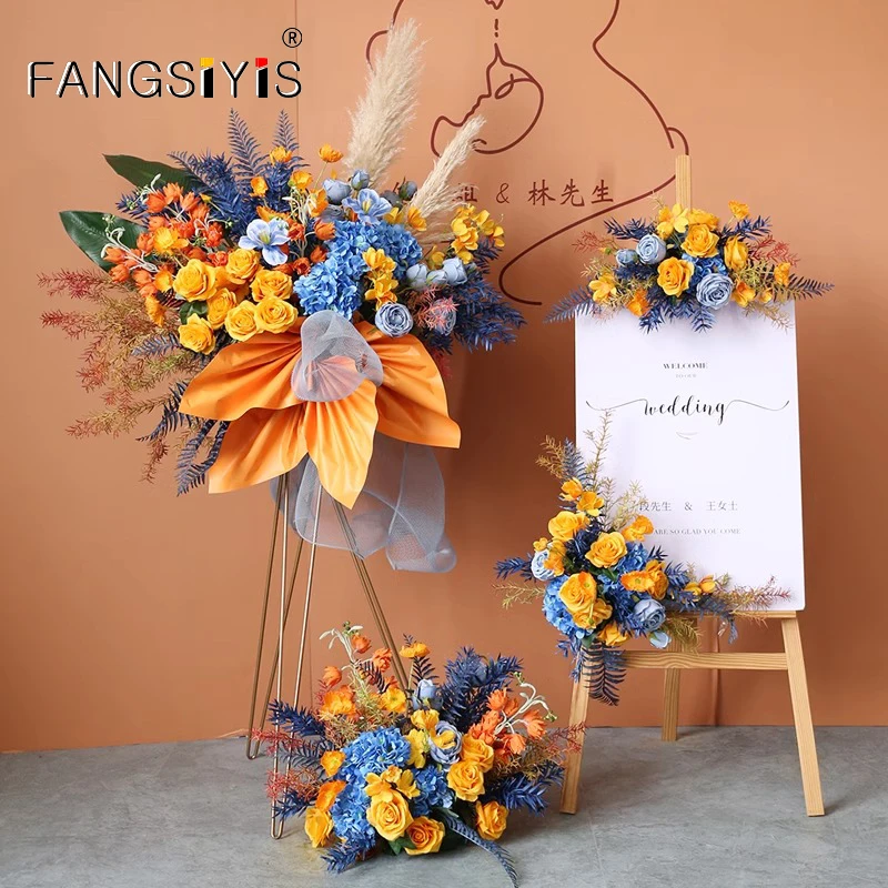 

Роскошная желтая синяя Роза, искусственная фотокомпозиция, свадебная фотография, цветочный цветок, цветок для пола