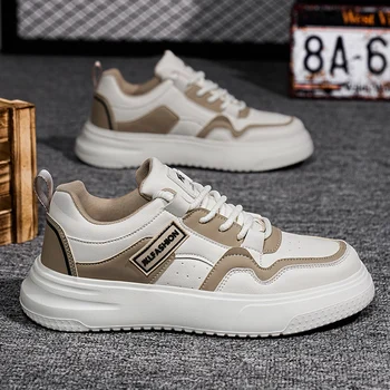 Mens Board Shoes 2025 New Trendy Thick Soled Comfortable Outdoor Walking Shoes Daily Street Wear Trendy Sneakers for Men