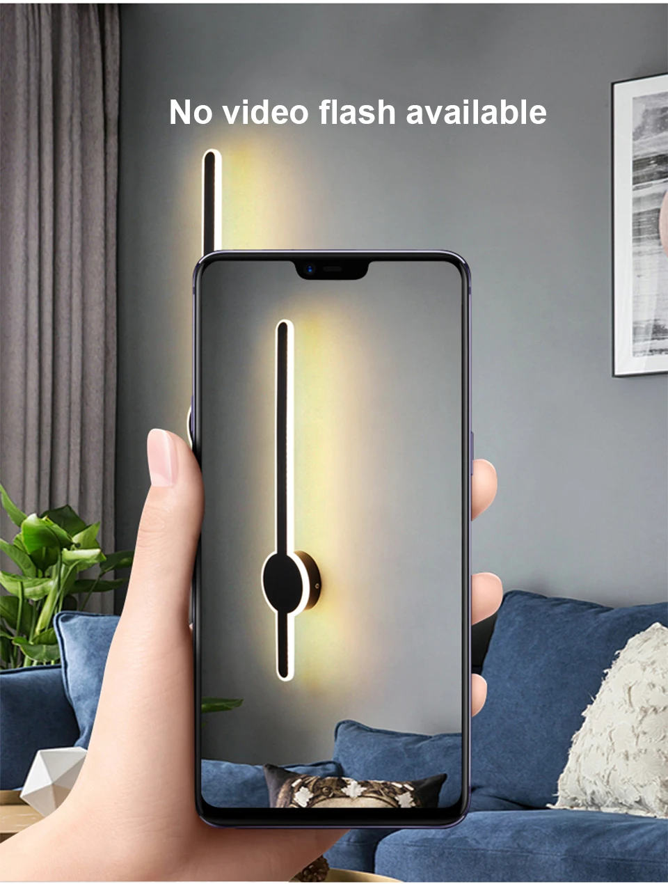 Description Picture 5 of itemMinimalist linear Wall Sconces Bedside Lighting Fixtures Mirror Vanity Mounted Lamp for Home Indoor Bedroom Living Room Corridor