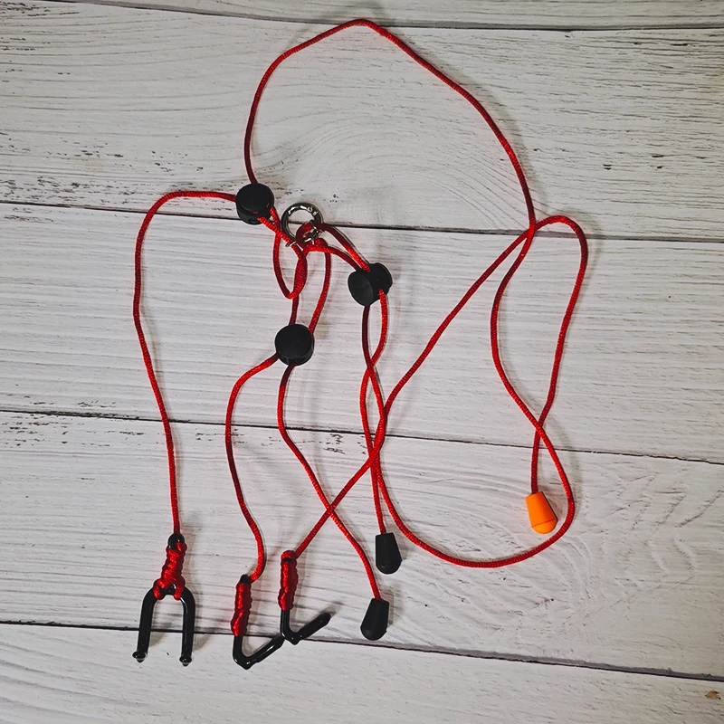 Adult Nose Hook Toys 3 Triple Stainless Steel Bondage Gear Triple Hook Couple Play Red Restraint Accessories Amazing Funny Hook