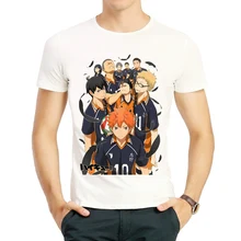 

Haikyuu T Shirt For Mens Women Fashion White Color Short Sleeve Anime Style Print Tops Tees O Neck Spring Unisex Clothes