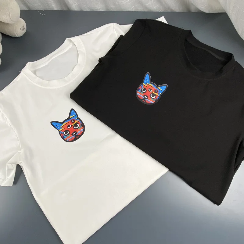 

Summer new fashion trend all-match simple cartoon print top T-shirt