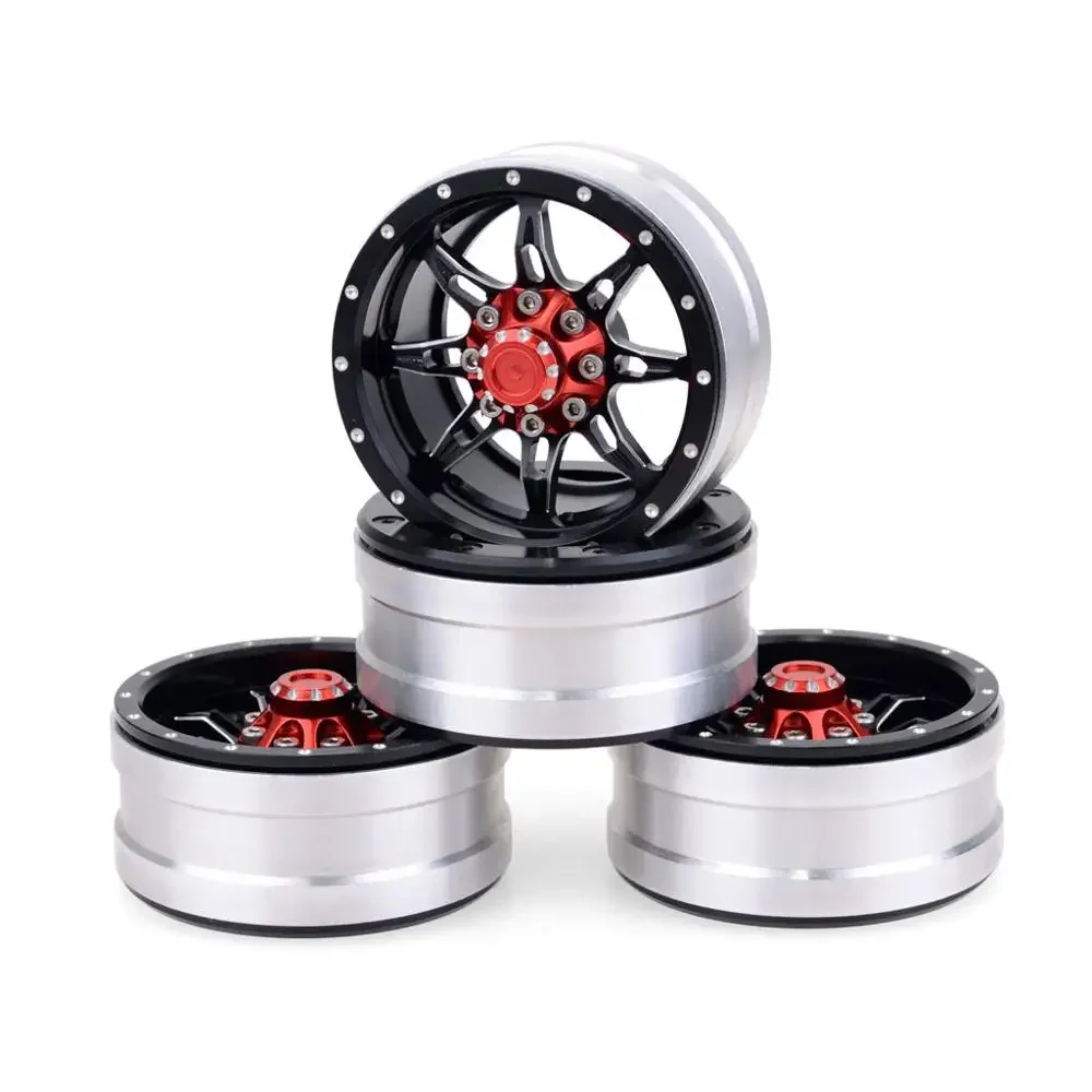 

4PCS RC Rock Crawler Metal Wheel Rim 1.9 Inch BEADLOCK for 1/10 Axial SCX10 90046 TAMIYA CC01 D90 D110 TF2 Trxs TRX-4 S119