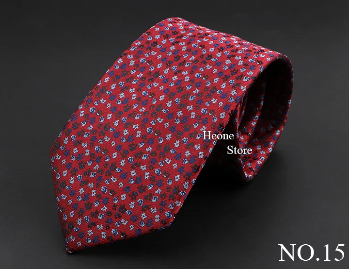 Neuartige Herren-Krawatte mit Blumenmuster, Rose, Sternbild-Design, Wellenlinien-Muster, Rot, Blau, Grün, passend für Party, Abendessen, Hochzeit, Krawatte – Detail 16