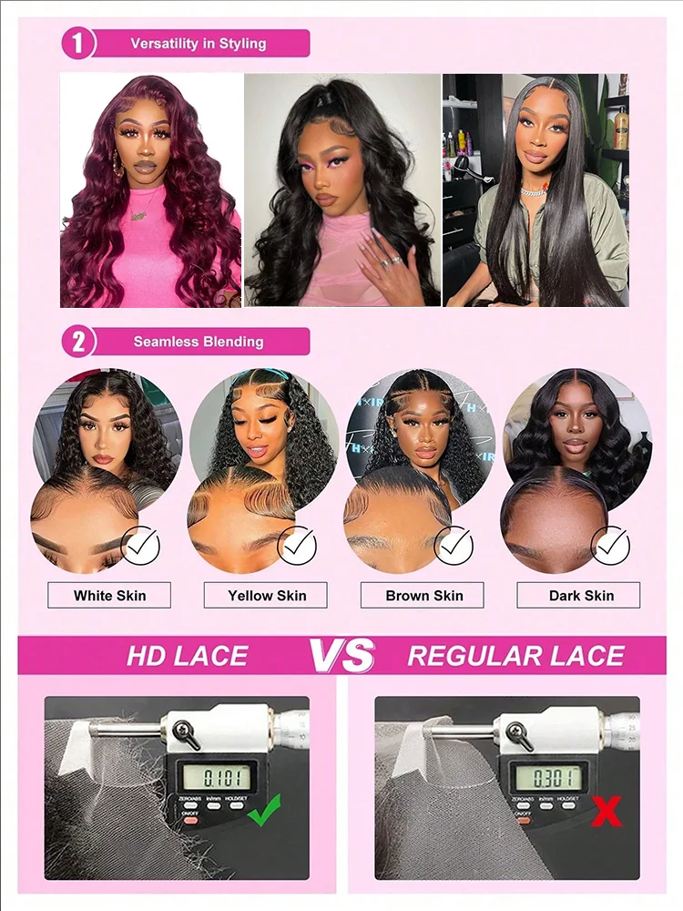 Chocolate Brown Body Wave Human Hair Wigs 13X4 HD Lace Frontal Wigs For Women Colored Brazilian Wet And Wavy Lace Front Wigs 5