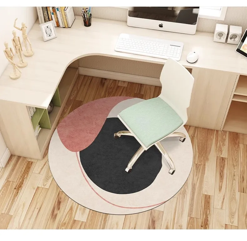 

GBD0673 Carpet circular living room coffee table blanket ins Morandi bedroom room bedside blanket dressing table floor mat