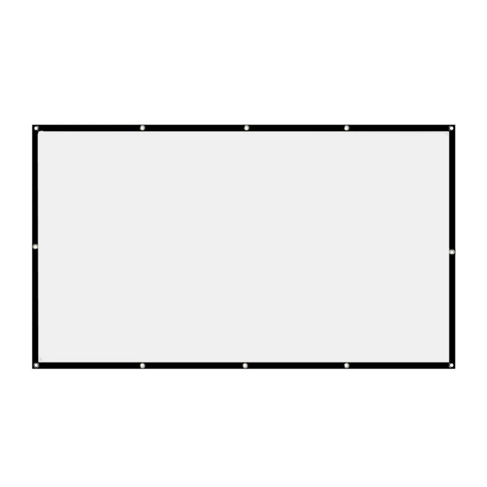 60 72 84 100 120 150 inch Projector Curtain 16:9 Home Office KTV Display Screen