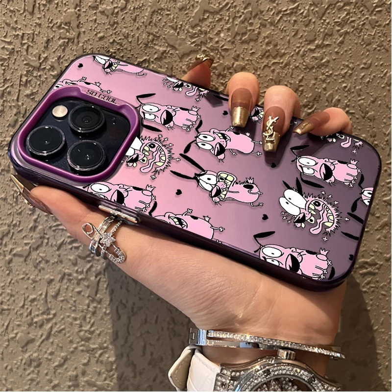 Courage the Cowardly Dog Themed Protective Phone Case Cover