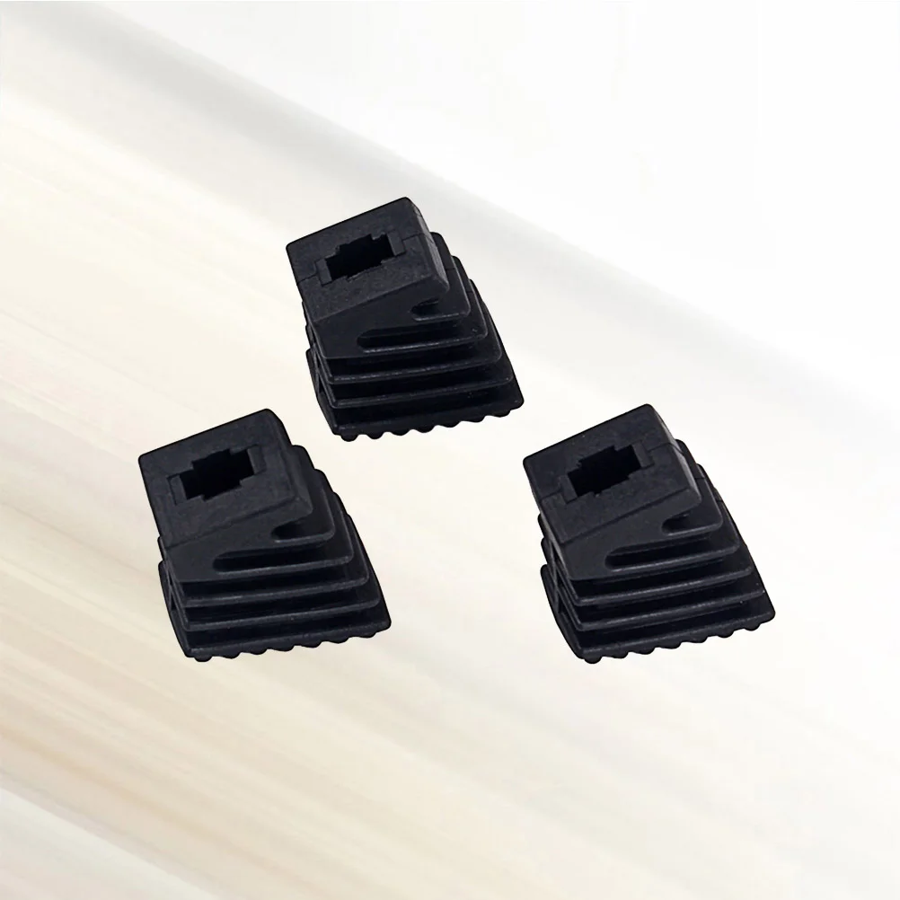 

3pcs Drum Rubber Feet Small Rubber Tip Drum Rack Feet for Drum Black