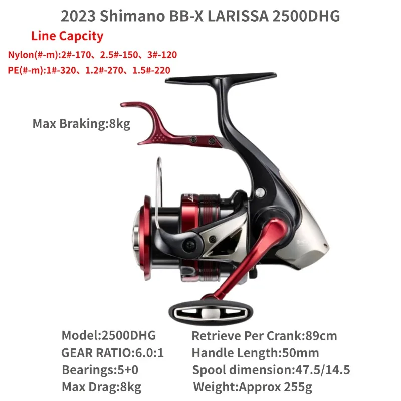 2023 SHIMANO BB-X LARISSA Iso Lever Spinning Fishing Reel