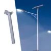 Light Mounting Bracket Outdoor Arm Bracket Wall Light Pole Lamp Holder Fixture Antenna Adaptor Street Light Barn Light Support 4