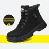 Lynjacye Work Boots Mid Cut Safety Shoes Men Work Sneakers Indestructible Shoes Puncture-Proof Protective Shoes Work Boots 2