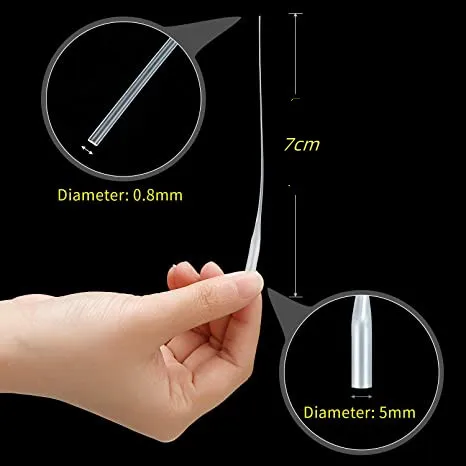 Description Picture 2 of item100pc Plastic Glue Bottom Tips 7cm White Micro-Tips for Mouse Tail Dispensing Needle Dispensing Precision Applicator Lab supplie