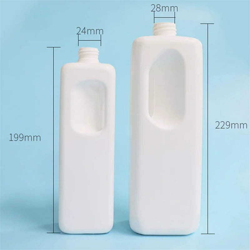 Square Liquid Soap Dispenser Bottle Shampoo Body Wash Shower Gel Container Household Bathroom Refillable Bottle 500/1000ml
