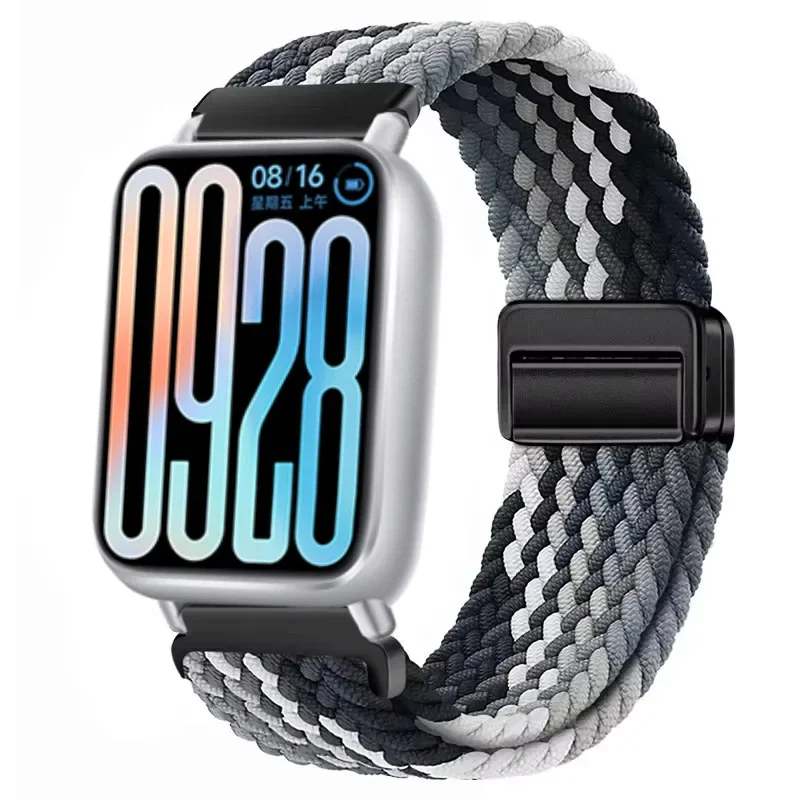 Braided Nylon Strap with Magnetic Buckle - Breathable & Adjustable Wristband