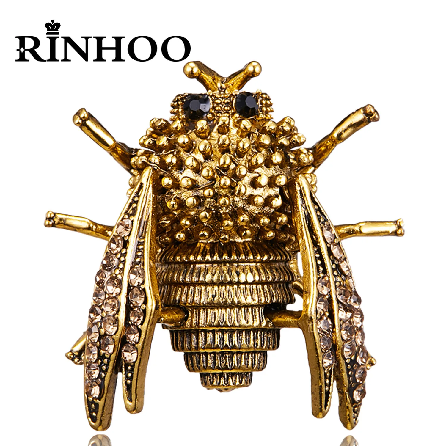 Rinhoo Insect Collection Emaille Pins Niedliche Cartoon Eidechse Spinne Käfer Schnecke Skorpion Broschen Revers Abzeichen Gothic Tier Schmuck