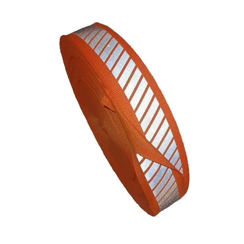 Reflective Tape 1 Inch DIY Reflector Tape Polyester Fluorescent Twill Reflective Webbing Sew On Clothing