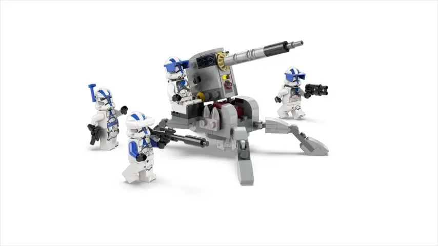 LEGO Star Wars 501st Clone Troopers Battle Pack 75345 Набор игрушек с AV-7 Антиавтомобильной пушкой
