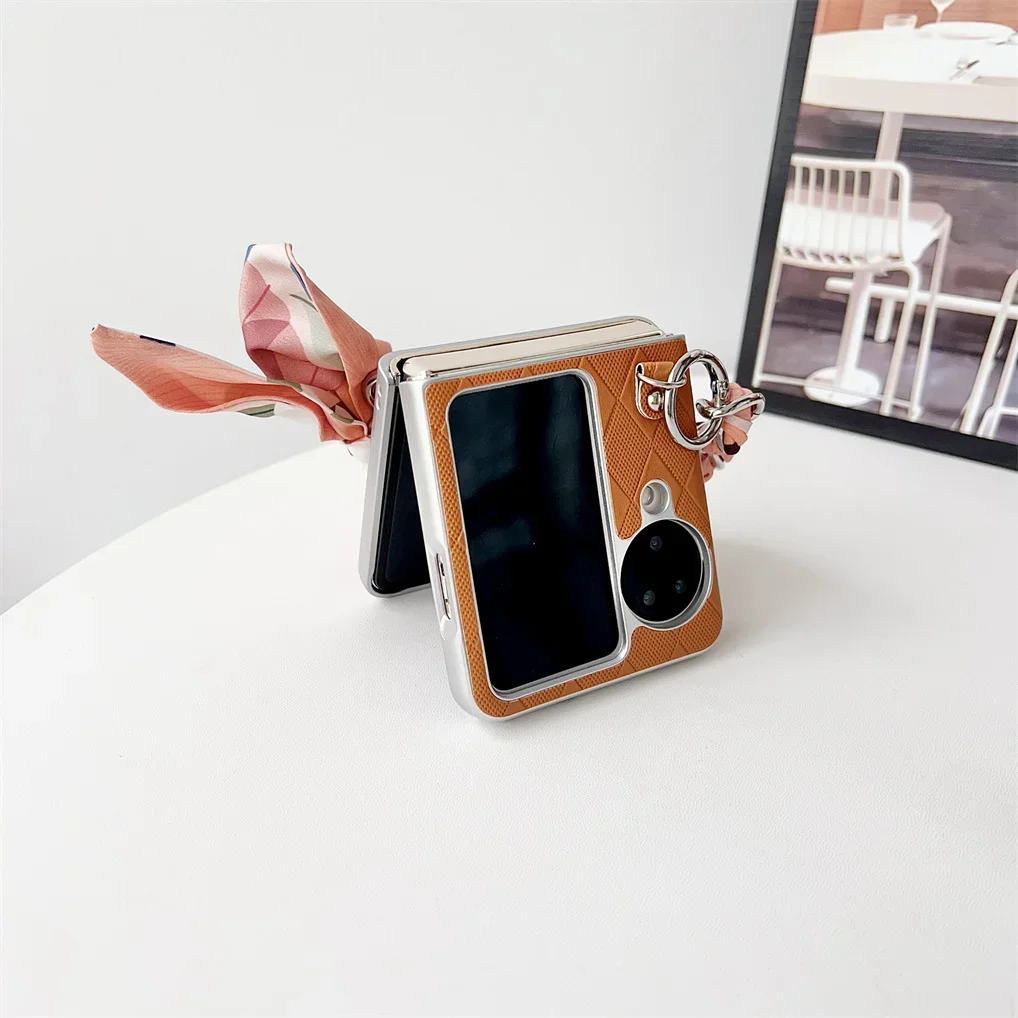 Cute Korean Scarf Portable Flashing Phone Case - Love Shockproof Back Cover