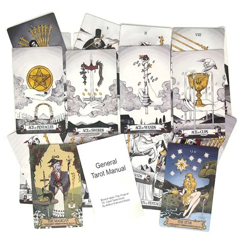 12x7cm Secret Mirror Tarot Card Game 5