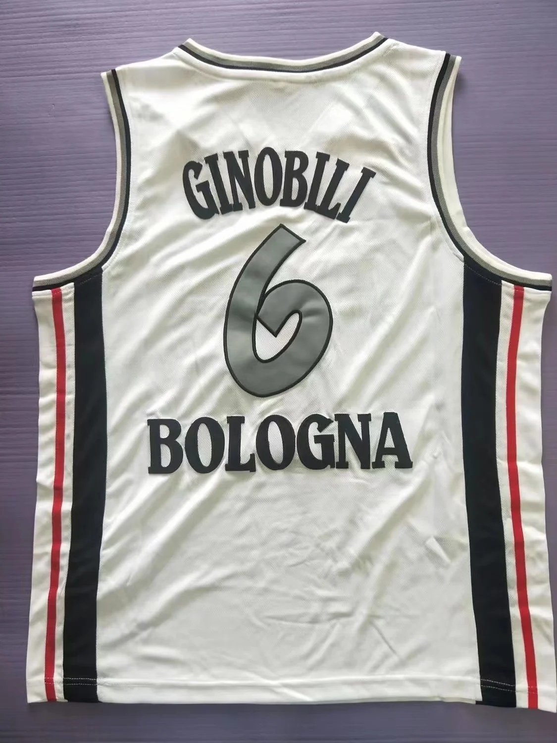 Man Basketball Jerseys size S-3XL 6 Manu Ginobili Bologna Kinder Bologna Vitus National basketball jerseys