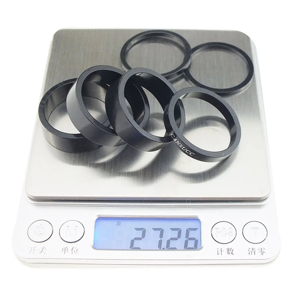 

1-1/8\\\\\\\\\\\\\\\"Aluminum Spacer Bicycle Cycle Headset Spacer Steerer High Quality Parts Portable Practical Premium Useful