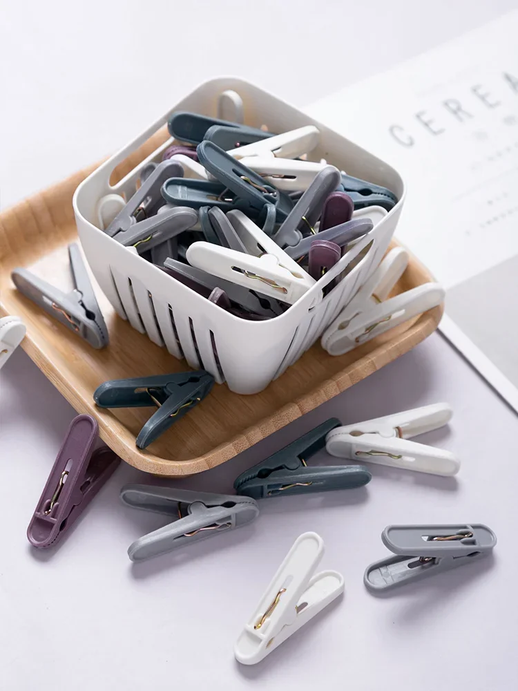 

24 шт., разноцветные пластиковые прищепки для одежды