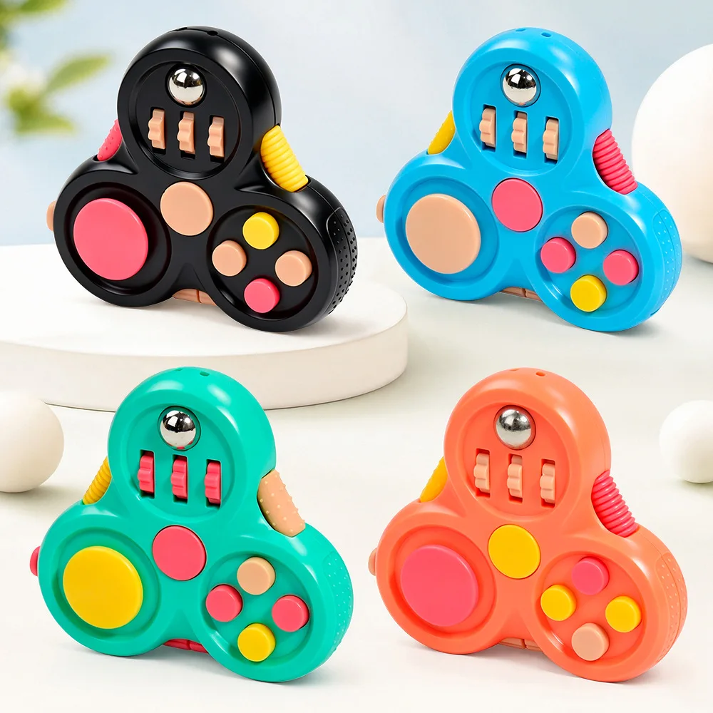 Ultimate Stress Relief Sensory Toy: Multifunctional Fidget Spinner with Buttons and Rollers