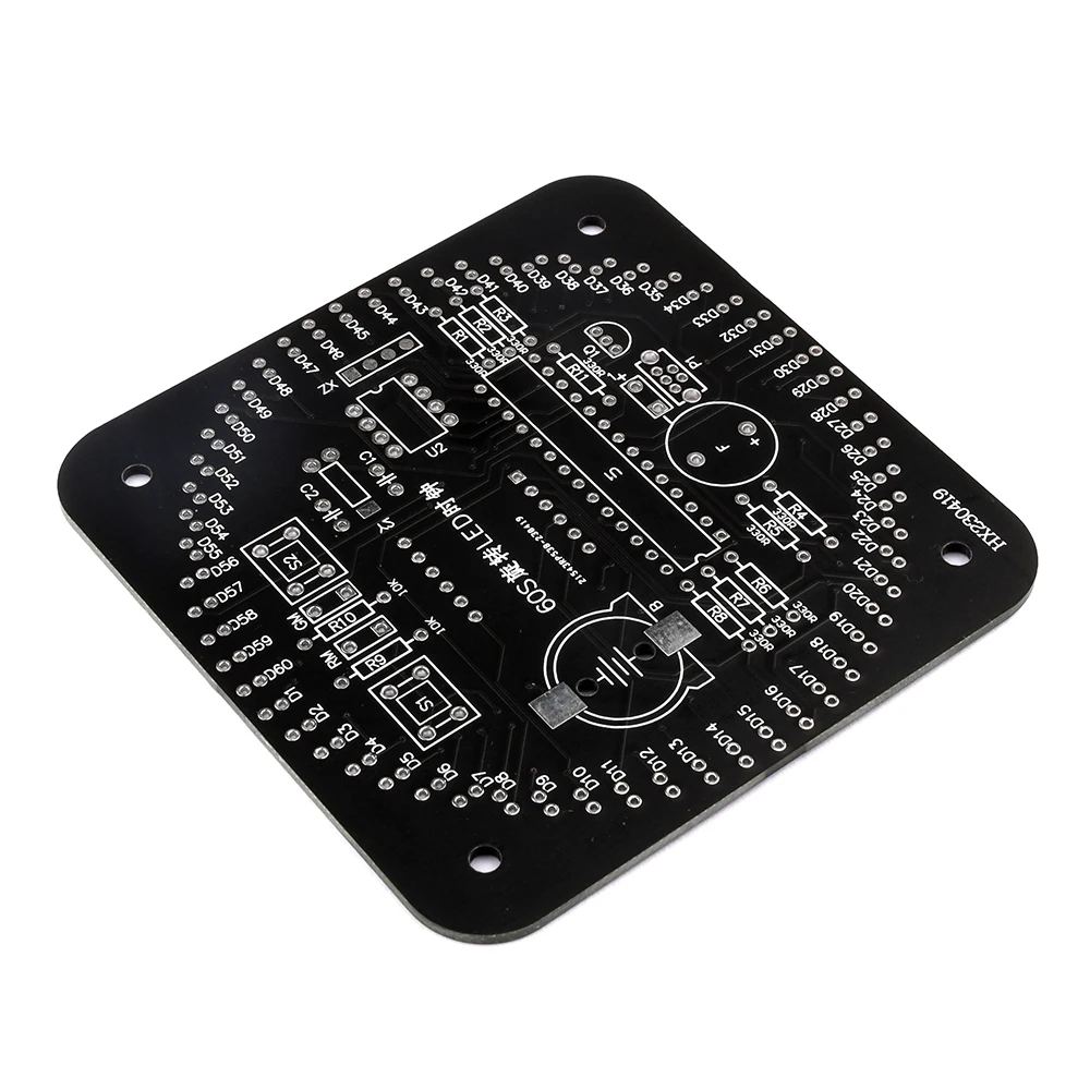DIY Electronic Digital Clock Kits Light Control Rotation Digital LED Temperature & Time Display Tool Set for Soldering Practice 4