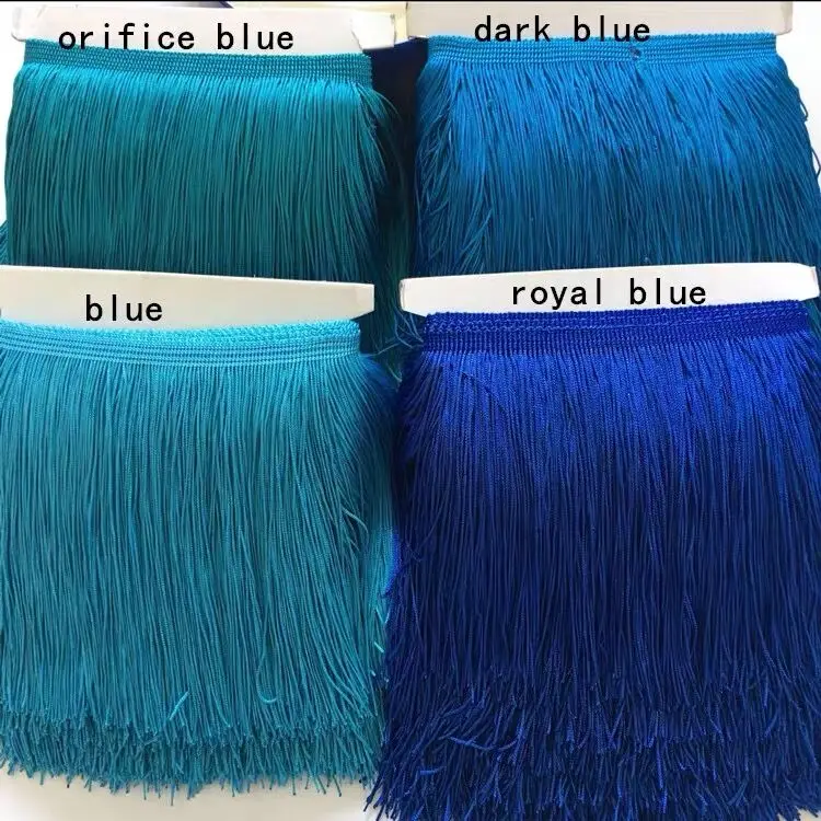 Description Picture 6 of item1Yard 5/10/15/20/30CM Fringe Lace Tassel Polyester Lace Trim Ribbon Latin dance skirt curtain fringes for sewing DIY Accessories