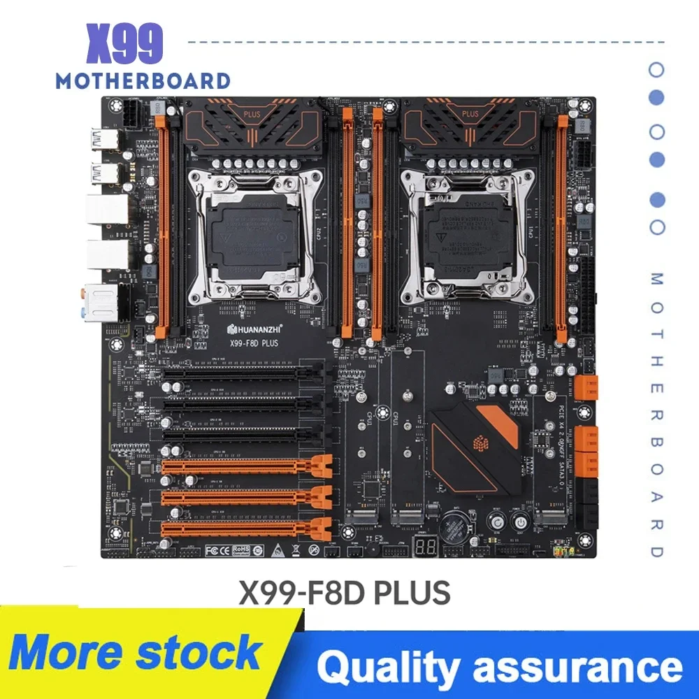 X99 F8D Plug Board X99 Dual Cpu Scheda Madre F8D Plus Intel X99 Lga 2011-3 E5 Ddr4 Recc 512Gb M.2 Nvme Ngff Usb3.0 E-Atx Server