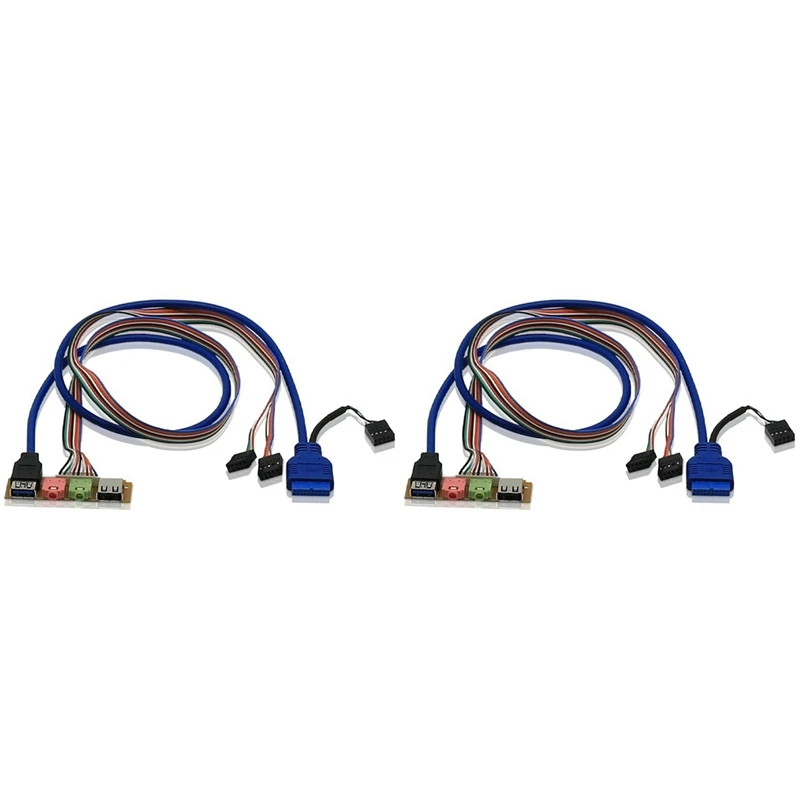 

2 шт., передняя панель компьютера, USB 2,0 +, 70 см