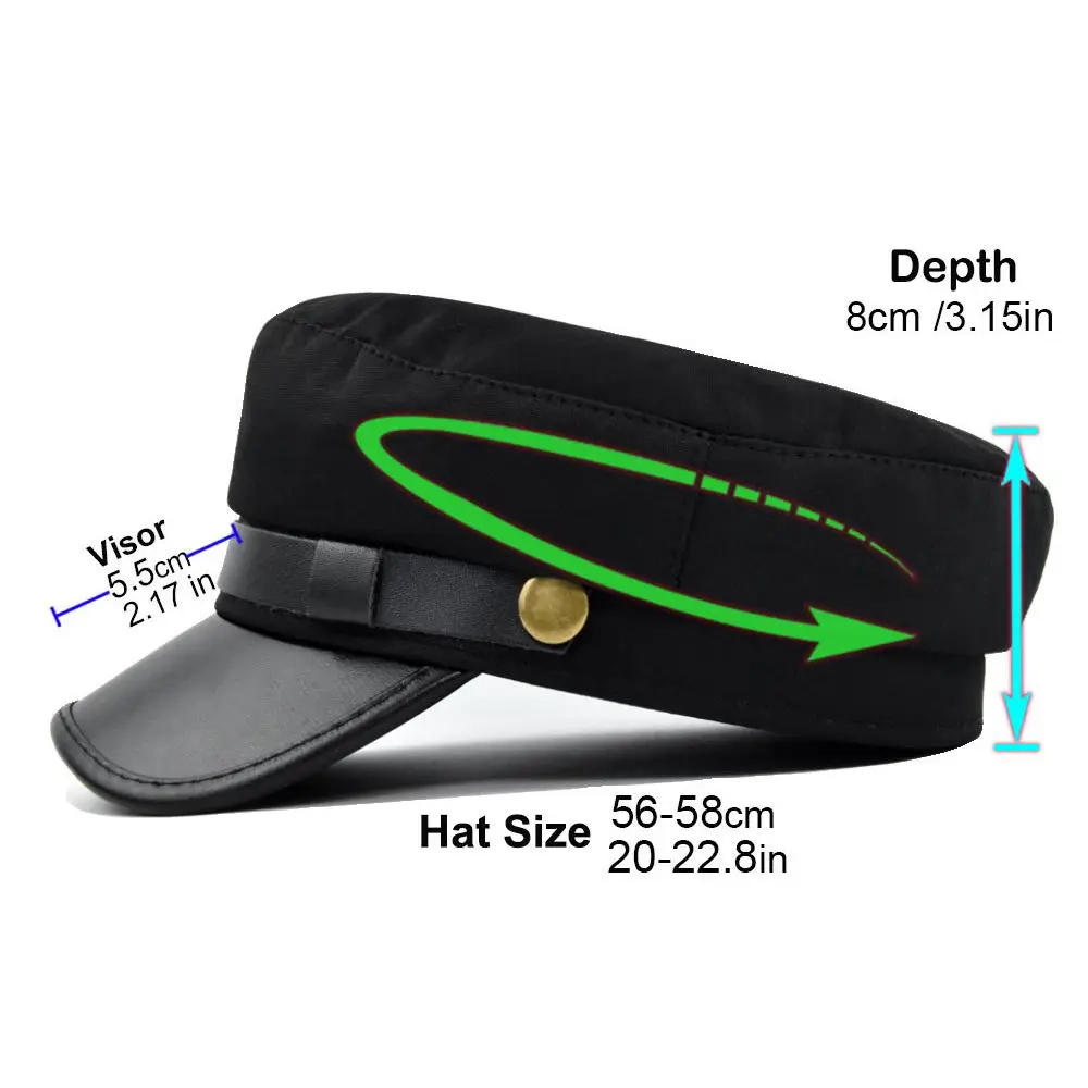 Warm Punk Winter Streetwear Berets British Style Autumn Fishing Cap Women Captain Caps Flat Navy Hats Men Sailor Caps